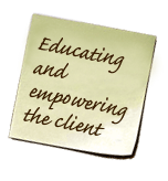 Educating and empowering the client